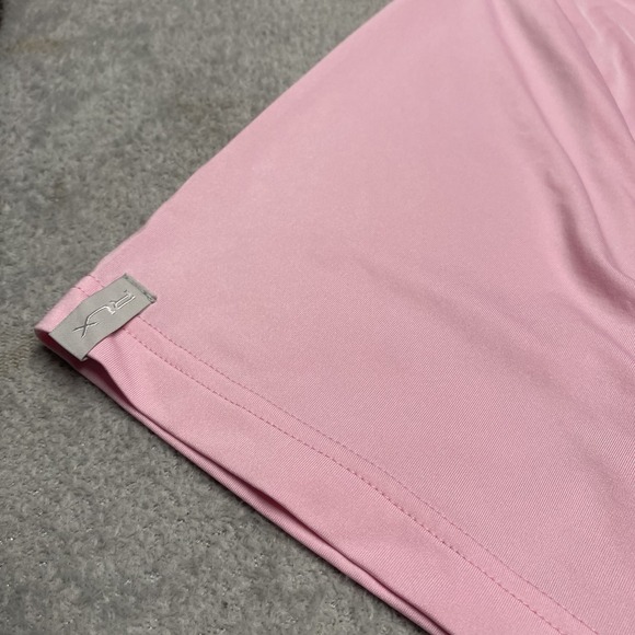 RLX Ralph Lauren Golf Polo Mens Large Pink Sea Island Performance Stretch - Picture 6 of 9